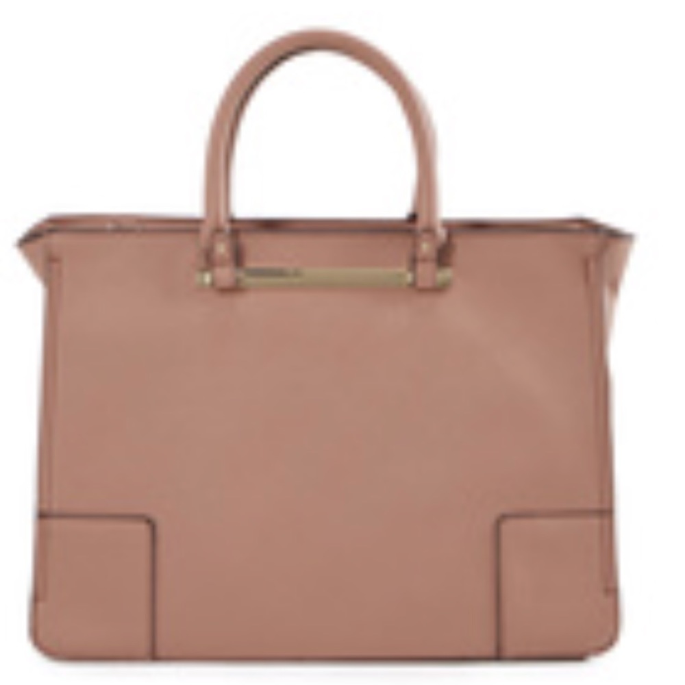 Blush colored satchel